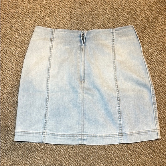 Wild Fable Light Wash Denim Mini Skirt - Picture 2 of 5
